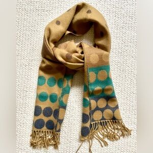 Reversible Candy Dot Pashmina Scarf | Multi-Color | Tassels